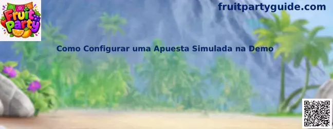 Configuración de apuesta simulada en Fruit Party