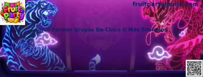 Cómo formar grupos de cinco o más símbolos en Fruit Party